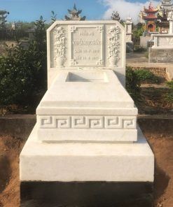 Công trình mộ đá trắng CT01 thi công tại Hà Nam cũ năm 2024