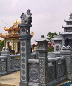 Khu lăng mộ đá xanh đen thi công tại Quảng Bình cũ