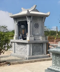 Lăng mộ đá xanh đen CT36 do Cát Tiến thi công đầu năm 2025