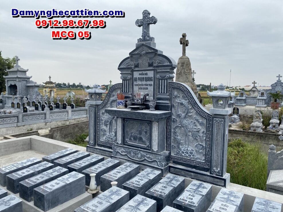 Lăng mộ đá công giáo đẹp MCG 05