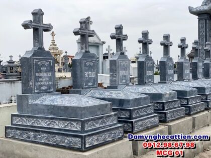 Mộ đá công giáo đẹp MCG 01