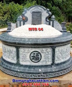 Mộ tròn đá nguyên khối MTR 04