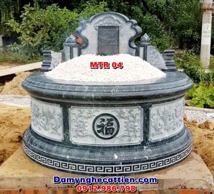 Mộ tròn đá nguyên khối MTR 04