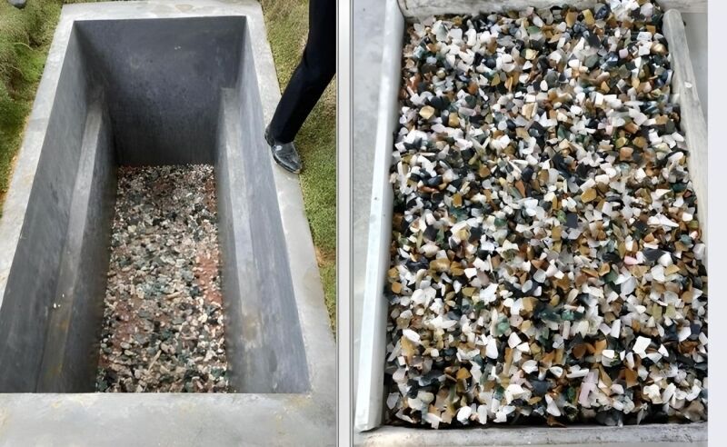 Ngoài mặt tâm linh, việc rải đá thạch anh xuống mộ còn mang lại chất lượng lâu dài, bền bỉ cho ngôi mộ 