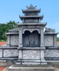 Công trình lăng mộ đá xanh đen CT50 tại Quảng Ngãi năm 2020