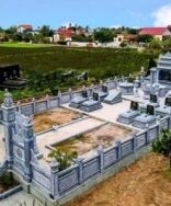 Khu lăng mộ đá xanh đen Cát Tiến thi công tại Hưng Yên
