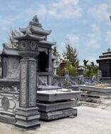 Khu lăng mộ xanh đen Cát Tiến thi công tại Thái Bình cũ