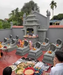 Khu lăng mộ đá xanh rêu CT31 thi công tại Thanh Hoá năm 2021