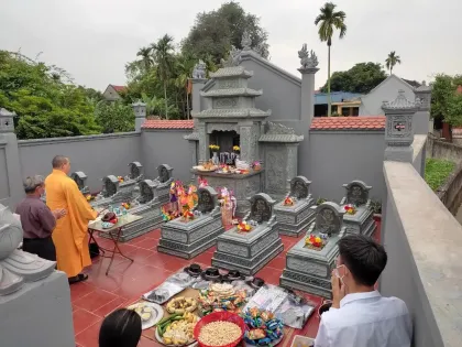 Khu lăng mộ đá xanh rêu CT31 thi công tại Thanh Hoá năm 2021