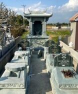 Khu lăng mộ đá xanh rêu Cát Tiến thi công tại Nam Định cũ