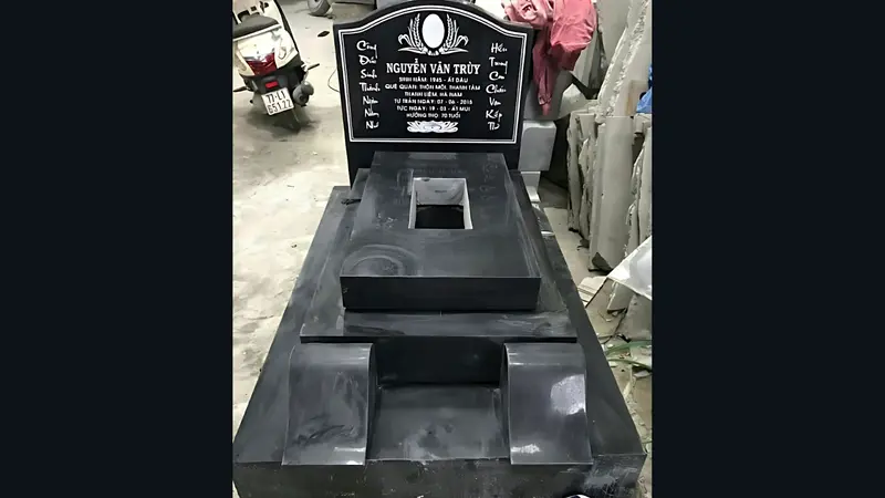 Mộ đá Granite cải táng mang tính đơn giản, đa dạng kích thước