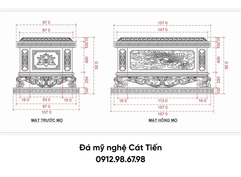 Trước khi thi công, gia chủ cần tìm hiểu kỹ vị trí, hướng đặt mộ và tỉ lệ mộ 