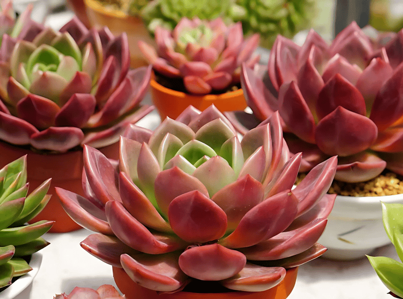 Màu đỏ của sen đá phù hợp với người mệnh Hỏa