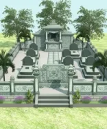 Khu lăng mộ đá xanh rêu - 3D