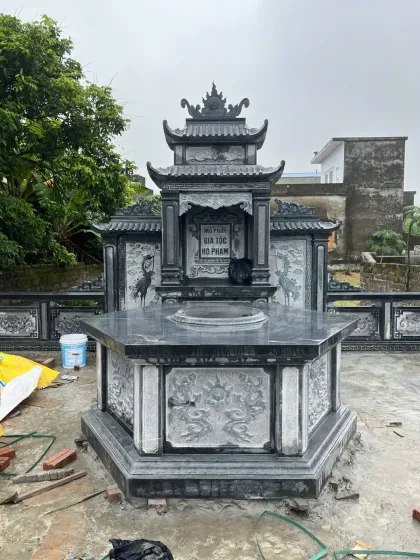Mẫu xây lăng mộ đẹp được Cát Tiến chế tác và thi công tại Hải Dương