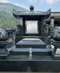 Lăng mộ đá hoa cương đen - CT82