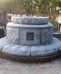 Mộ đá tròn xanh đen CT75