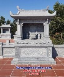Lăng thờ đá đơn 1 mái chùa đẹp LTD 08