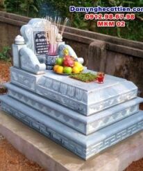 Mẫu mộ đá tam cấp đẹp MKM 02