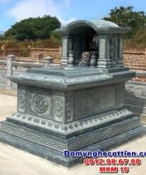 Mộ đá đơn mái vòm đẹp MKM 15