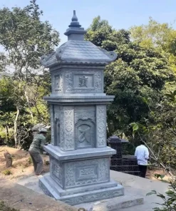 Mộ đá tháp nhỏ gọn đơn giản đẹp MT07