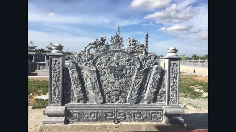 Chữ trên cuốn thư lăng mộ chuẩn phong thủy 