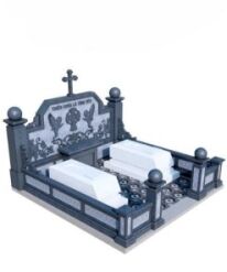 Mẫu lăng mộ đá xanh đen CT17 do Đá Mỹ Nghệ Cát Tiến thiết kế