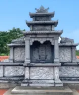 Công trình lăng mộ đá xanh đen CT50 tại Quảng Ngãi năm 2020