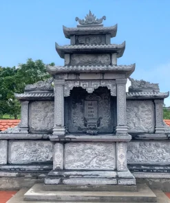 Công trình lăng mộ đá xanh đen CT50 tại Quảng Ngãi năm 2020