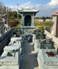 Khu lăng mộ đá xanh rêu Cát Tiến thi công tại Nam Định cũ