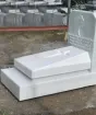 Mẫu mộ đá trắng CT44 được Cát Tiến chế tác và thi công
