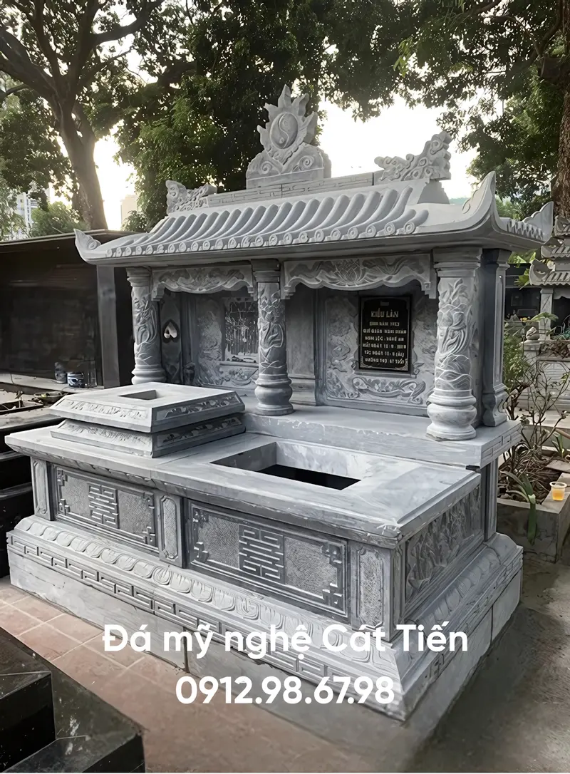 Đá mỹ nghệ Cát Tiến đảm bảo công trình mộ được thi công đúng tiến độ, không phát sinh thêm bất kỳ chi phí nào