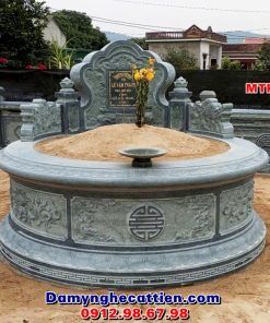 Mẫu mộ tròn đá tự nhiên nguyên khối MTR 03