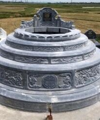Mộ tròn đá xanh được Đá Mỹ Nghệ Cát Tiến thi công tại Hưng Yên tại 2025