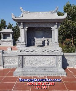 Lăng thờ đá đơn 1 mái chùa đẹp LTD 08