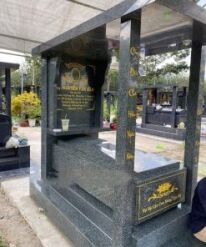 Lăng mộ đá hoa cương Một Mái đen CT120