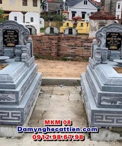Mộ đá đơn giản đẹp MKM 09