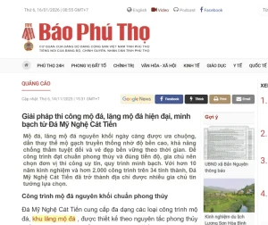 đá mỹ nghệ cát tiến báo phú thọ