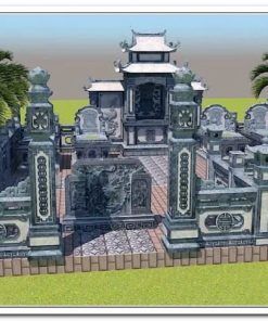 20+ mẫu 3D thiết kế xây dựng khu lăng mộ đá gia đình 3D