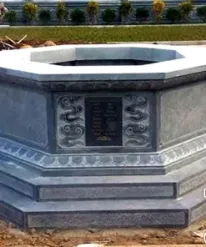 Mộ Đá Bát Giác Xanh Đen Thông Thiên - BG18