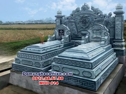 Mẫu mộ đôi đá đẹp MDD 014