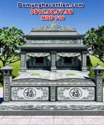 Mộ đá đôi đẹp cha mẹ ông bà MDD 016