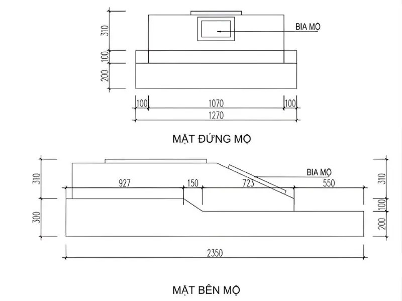 Ngoài kích thước xây mộ sau cải táng, vị trí và khoảng trống xung quanh mộ cũng là các yếu tố gia chủ cần quan tâm