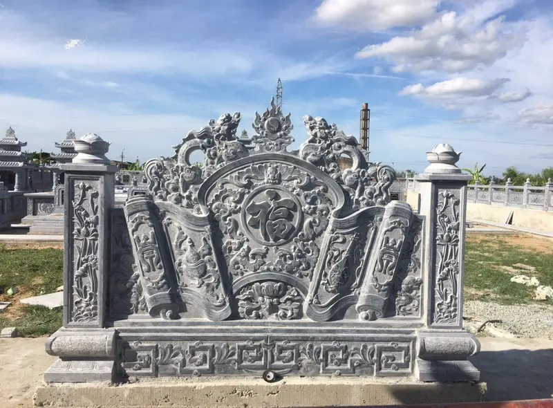 Mẫu cuốn thư đá họa tiết truyền thống