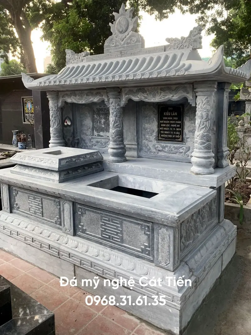 Kích thước lỗ thông thiên cần tương xứng so với quy mô mộ phần